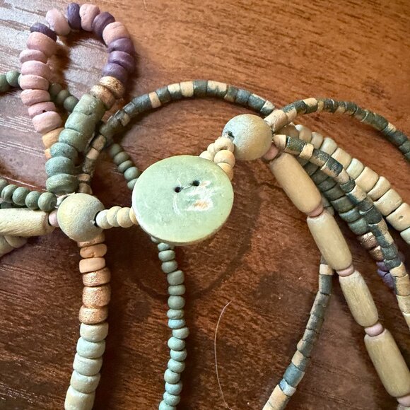 Colorful Wooden Beaded Necklace Set - Picture 11 of 13